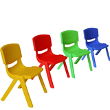 幼儿园桌椅 加厚儿童安全小凳子 宝宝靠背椅小板凳叠放塑料椅子
