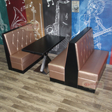 厂家直销西餐厅沙发咖啡厅卡座火锅店卡座餐厅沙发桌椅组合批发