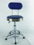 防静电黑色蓝色皮革靠背椅子 流水线 出口椅子椅子凳子圆凳圆凳子