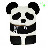 定做卡通熊猫苹果三星宏碁笔记本电脑包ipad包毛毡保护套11-17寸