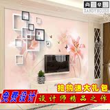 3D立体客厅电视背景墙壁纸现代简约卧室影视墙纸欧式无缝墙布壁画