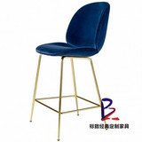 Beetle stoolGubi丹麦设计师吧凳 甲壳虫吧椅 时尚创意高吧椅
