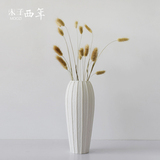 【木子西年】简约日式现代插花摆件创意工艺品素雅素烧陶瓷花瓶