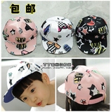 韩国代购正品进口帽子 男女儿童潮帽子平檐涂鸦街头鸭舌帽棒球帽