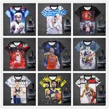 夏季3D短袖t恤运动球衣NBA印花男乔丹科比麦蒂詹姆斯韦德篮球服潮