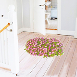 包邮3D创意墙贴画植物花卉浪漫温馨卧室客厅地板浴室地面装饰贴纸