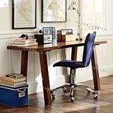 北欧宜家复古写字台实木电脑桌书桌简约咖啡桌餐桌创意小户型家具