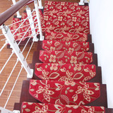 欧式提花楼梯垫 家用楼梯踏步毯 旋转楼梯毯防滑地毯门垫可水洗