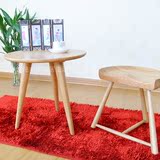实木圆桌 白橡日式简约现代创意小户型咖啡餐桌椅子组合家具