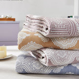 欧式纯棉盖毯春秋夏季毛巾被空调毯子单人双人加厚空调被子毛巾毯