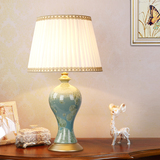 美式床头台灯温馨卧室创意北欧宜家客厅书房欧式田园装饰陶瓷台灯