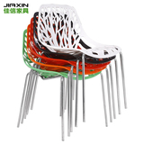 特价塑料椅简约现代镂空椅时尚餐椅办公椅创意休闲靠背椅户外椅子