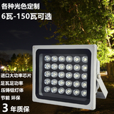 LED投射灯投光灯50W100w单颗集成监控补光灯泛光灯照树绿化广告灯