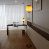 北欧宜家落地灯创意个性中式客厅卧室书房酒店房间立式台灯东南亚