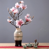 现代新中式陶瓷花瓶花器亮釉客厅玄关桌面花瓶整体花艺家居摆设品