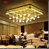 三角形水晶客厅灯现代简约LED吸顶灯长方形卧室餐厅大气灯具吊灯