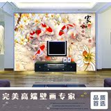 3d客厅电视背景墙壁纸墙纸壁画卧室自粘防水加厚贴画中式现代温馨