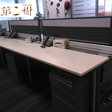 二手办公家具带屏风直线直板工作位工位（不含底柜）
