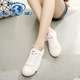 环球夏季白色低帮帆布鞋女平跟韩版透气学生板鞋平底休闲布鞋球鞋
