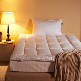 盛美 宾馆酒店全棉羽丝绒加厚床护垫床褥子 带绑带纯棉可水洗床垫