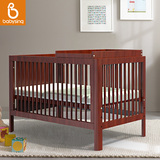 Babysing婴儿床实木欧式儿童床游戏床新西兰进口松木无漆宝宝床