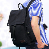 韩版背包双肩包男士时尚潮流学院风大学生高中学生书包帆布旅行包