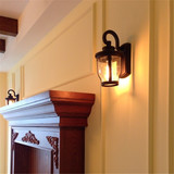 铁艺工业壁灯欧式防水户外灯具复古创意走廊过道阳台室外美式壁灯