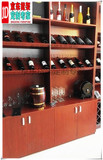 实木红酒精品货架葡萄酒展示柜烟酒展柜木质红酒中岛柜订做陈列柜