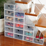 加厚鞋盒子翻盖透明男女鞋子整理收纳盒大码鞋盒组合鞋柜鞋架包邮