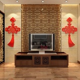 创意3D亚克力立体墙贴过年喜庆婚房床头墙贴电视背景墙贴中国结