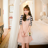 【天天特价】2016夏新款韩版粉色背带裙修身吊带裙中长款M5658