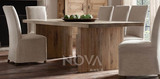 全实木餐桌椅组合原木咖啡厅洽谈长桌现代简约长方形北欧宜家饭桌