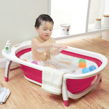 热销 宝宝洗澡盆 婴儿可折叠浴盆 儿童超大号新生儿洗浴澡盆