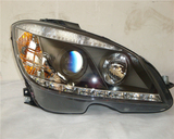 奔驰C级W204 C180 C200 C220 C260 C280 C300 改装LED透镜前大灯