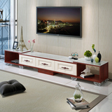 简约电视柜茶几组合伸缩钢化玻璃欧式大小户型现代客厅电视机柜