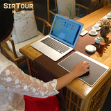 绅拓树脂铝合金金属鼠标垫超大全铝制创意苹果笔记本硬质办公桌垫