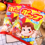 日本进口不二家 茶多酚4味水果儿童棒棒糖喜糖果休闲零食
