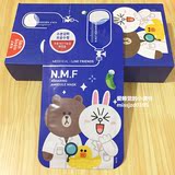 现货！韩国可莱丝动物面膜line friends卡通限量版 4款 一盒10片