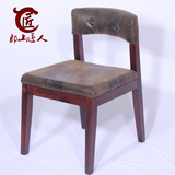特价实木餐椅现代简约风格布艺可拆洗咖啡酒店椅餐厅椅皮艺高品质
