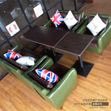 主题咖啡厅沙发桌椅西餐厅茶餐厅奶茶甜品店餐饮卡座沙发餐桌组合
