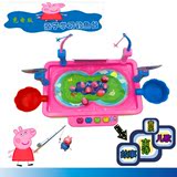 小猪钓鱼盘儿童电动磁性游戏益智玩具男女小猪粉红猪小妹包邮