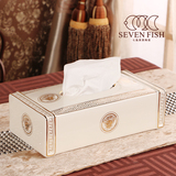 陶瓷欧式纸巾盒创意奢华抽纸盒高档家居餐巾纸盒客厅茶几KTV摆件