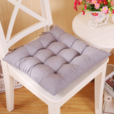 纯色磨毛活性纤维餐椅垫40x40cm座椅垫护臀坐垫纯色方垫家用坐垫