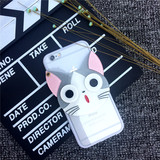iphone6s手机壳卡通KT猫创意4.7小镜子苹果6plus化妆镜硅胶保护套