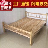 东莞木床1.5单人床1.2双人床1.8米宿舍床木板床硬板床特价实木床