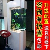 （视频）新概念生态鱼缸屏风玄关隔断水族箱带鞋柜创意玻璃鱼缸