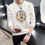 韩版卡通男士卫衣青年套头学生圆领T恤小衫休闲修身潮流男装外套