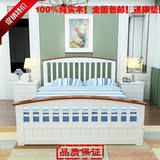 简约现代实木床1.5米松木床经济型1.8米双人床简易单人床特价包邮