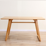 北欧实木餐桌简约电脑桌现代小户型饭桌创意书桌办公桌休闲咖啡桌