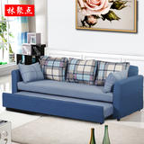 小户型多功能折叠沙发床1.8米客厅伸缩布艺沙发床1.5米可拆洗组合